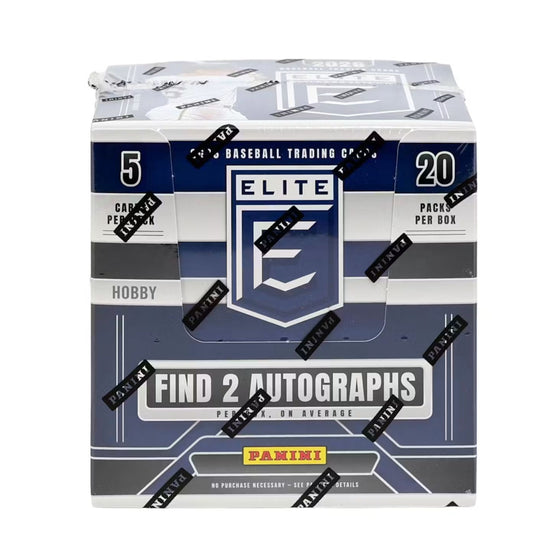 2026 Panini Donruss Elite Baseball Hobby Box - 20 Packs per Box, 5 Cards per Pack, MLB Trading Cards, 2 Autographs (on average), Inserts & Parallels, Green & Gold Kaboom Chase