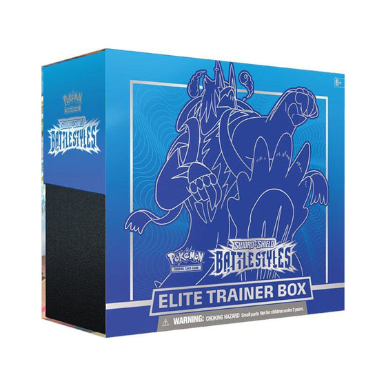 Pokémon TCG Sword & Shield Battle Styles Elite Trainer Box Blue Trading Card Game Set