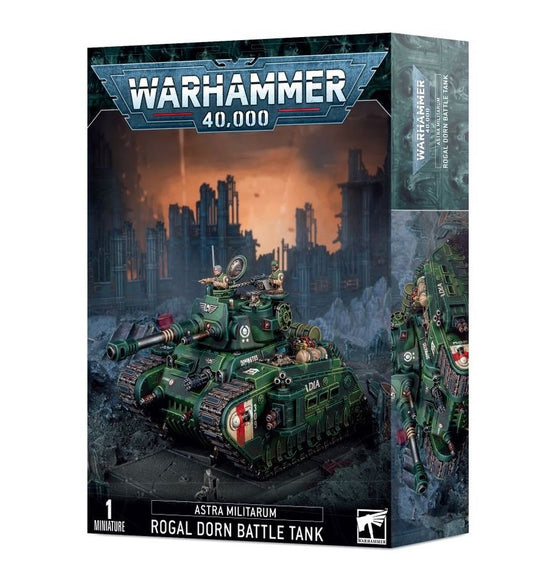 Warhammer 40,000 Rogal Dorn Battle Tank – Astra Militarum Heavy Assault Tank Miniature with Custom Weapon Loadouts & Transfer Sheet