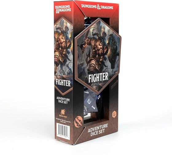 D&D Fighter Class Dice Set – Blue | Official Dungeons & Dragons Accessories