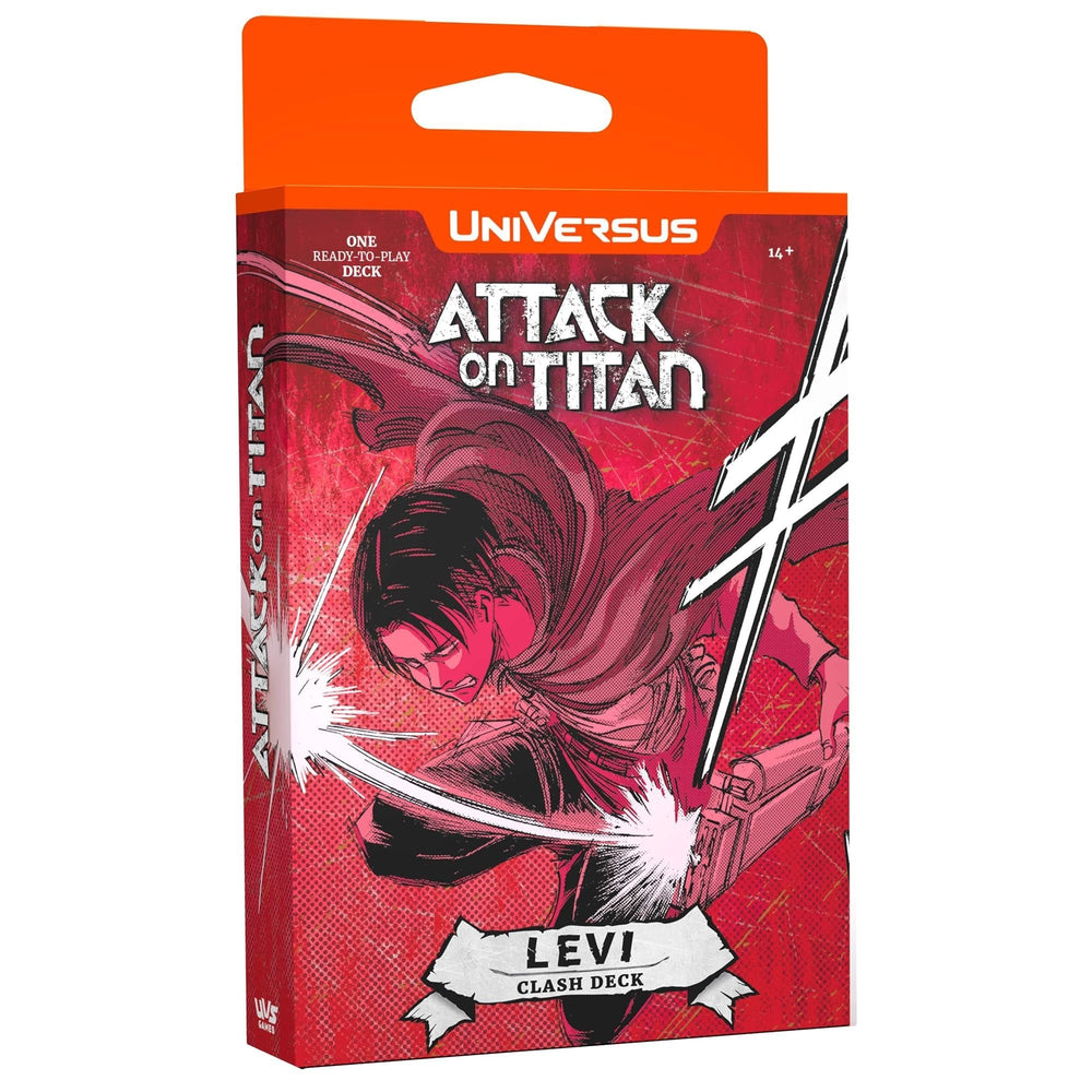UniVersus Attack on Titan: Battle for Humanity - Clash Deck Levi - Ready to Play Character Deck, Deck-Building Collectible Card Game, AOT Licensed
