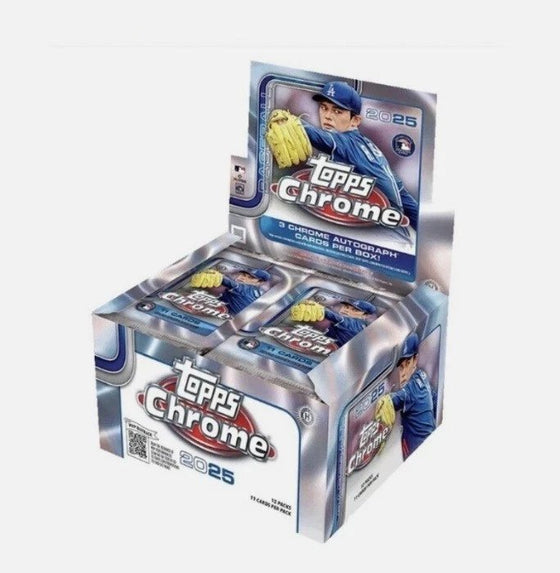 Topps Chrome Baseball 2025 Jumbo Box - Sports Cards