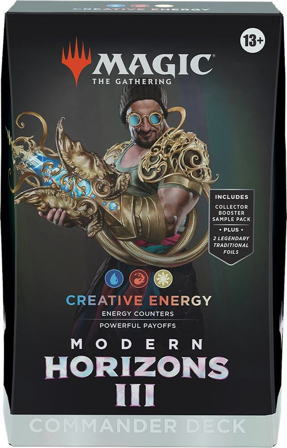 Magic: The Gathering Modern Horizons 3 – Creative Energy Commander Deck | MTG Commander Deck Box
